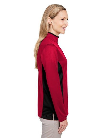 Harriton Ladies' Flash Snag Protection Plus IL Colorblock Quarter-Zip Harriton