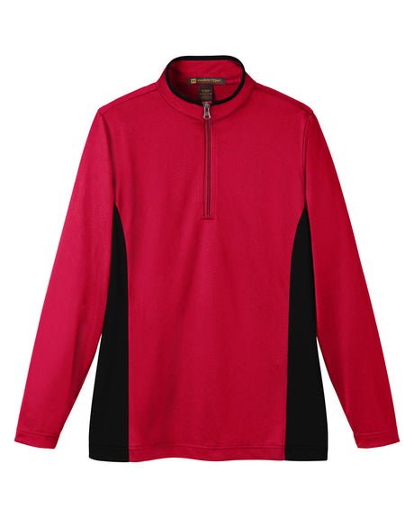 Harriton Ladies' Flash Snag Protection Plus IL Colorblock Quarter-Zip Harriton