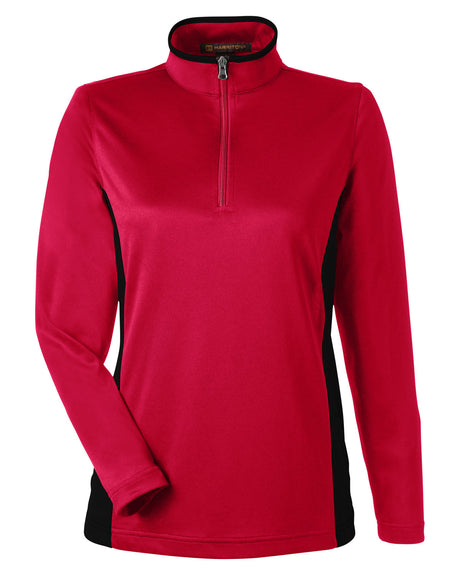 Harriton Ladies' Flash Snag Protection Plus IL Colorblock Quarter-Zip Harriton