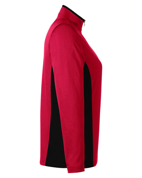 Harriton Ladies' Flash Snag Protection Plus IL Colorblock Quarter-Zip Harriton