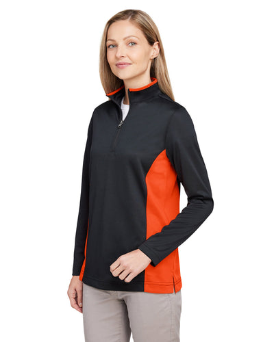 Harriton Ladies' Flash Snag Protection Plus IL Colorblock Quarter-Zip