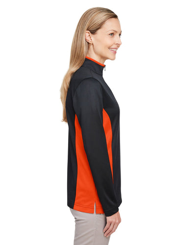 Harriton Ladies' Flash Snag Protection Plus IL Colorblock Quarter-Zip