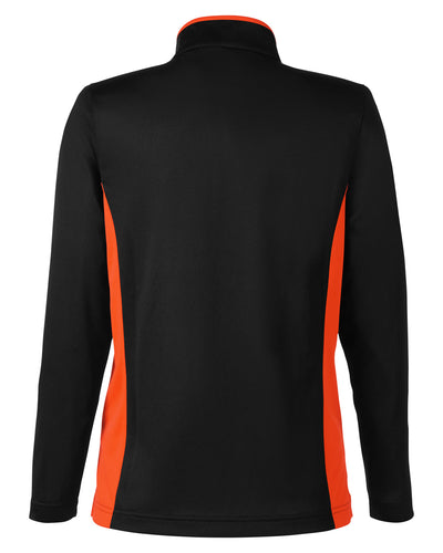 Harriton Ladies' Flash Snag Protection Plus IL Colorblock Quarter-Zip