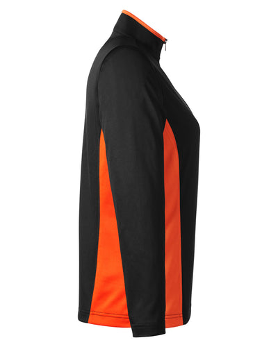 Harriton Ladies' Flash Snag Protection Plus IL Colorblock Quarter-Zip