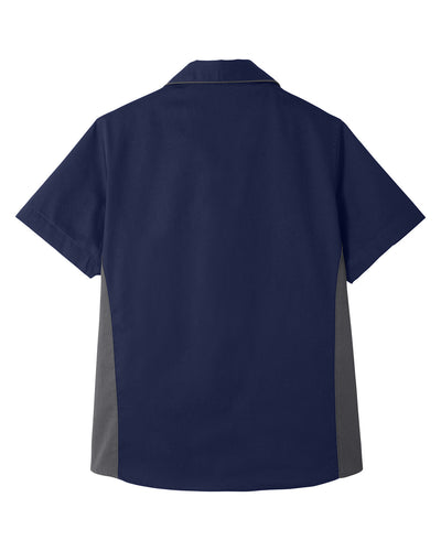 Harriton Ladies' Flash IL Colorblock Short Sleeve Shirt
