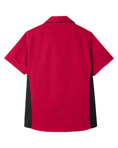 Harriton Ladies' Flash IL Colorblock Short Sleeve Shirt