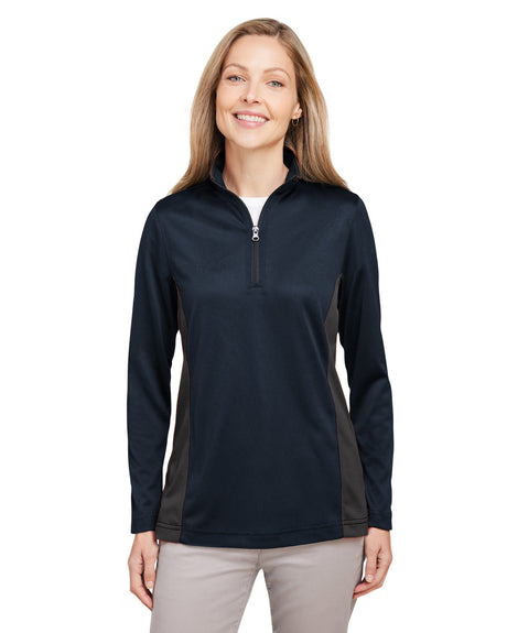 Harriton Ladies' Flash Snag Protection Plus IL Colorblock Quarter-Zip Harriton