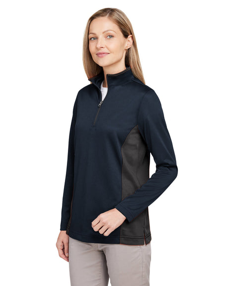 Harriton Ladies' Flash Snag Protection Plus IL Colorblock Quarter-Zip Harriton