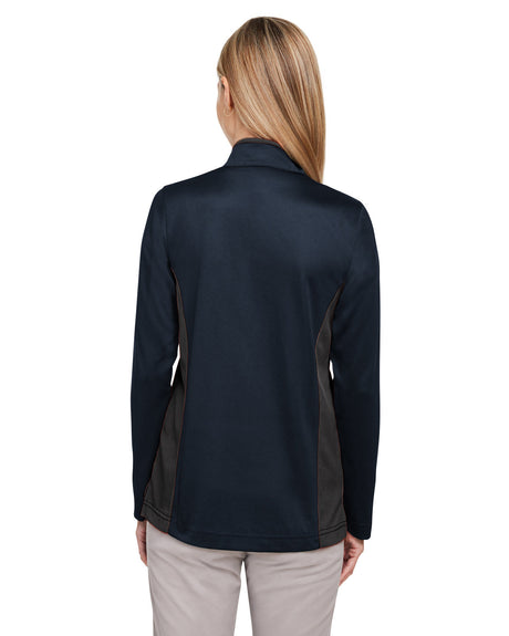 Harriton Ladies' Flash Snag Protection Plus IL Colorblock Quarter-Zip Harriton