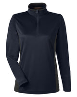 Harriton Ladies' Flash Snag Protection Plus IL Colorblock Quarter-Zip Harriton
