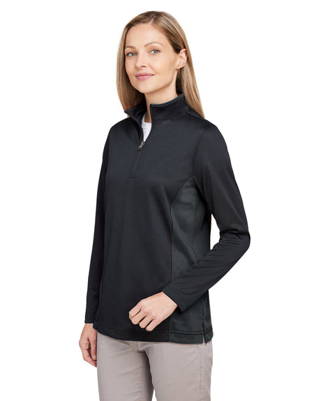 Harriton Ladies' Flash Snag Protection Plus IL Colorblock Quarter-Zip Harriton