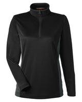 Harriton Ladies' Flash Snag Protection Plus IL Colorblock Quarter-Zip Harriton
