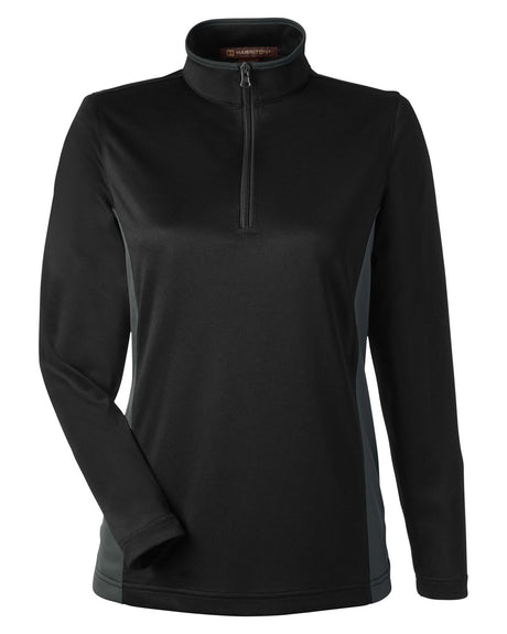 Harriton Ladies' Flash Snag Protection Plus IL Colorblock Quarter-Zip Harriton