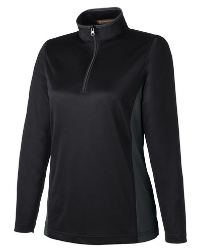 Harriton Ladies' Flash Snag Protection Plus IL Colorblock Quarter-Zip
