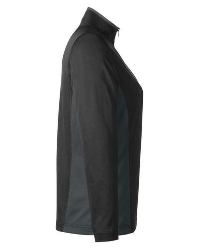 Harriton Ladies' Flash Snag Protection Plus IL Colorblock Quarter-Zip