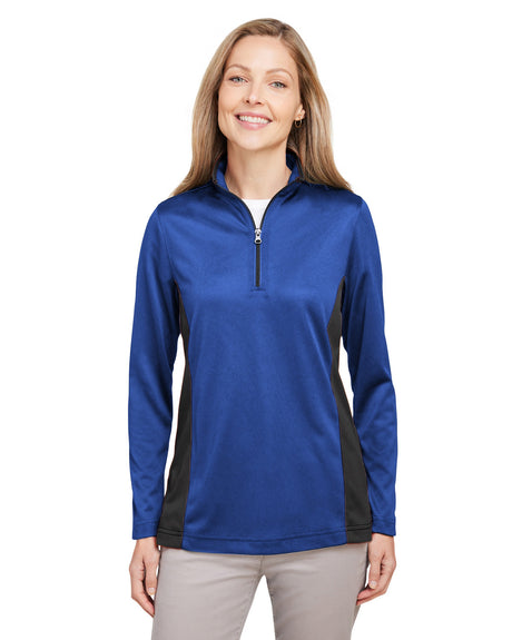 Harriton Ladies' Flash Snag Protection Plus IL Colorblock Quarter-Zip Harriton