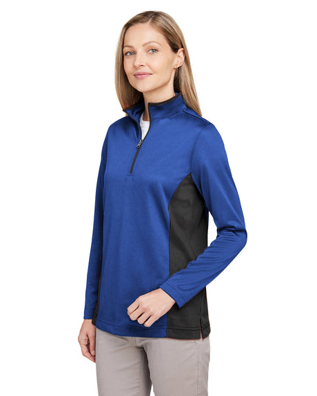 Harriton Ladies' Flash Snag Protection Plus IL Colorblock Quarter-Zip Harriton
