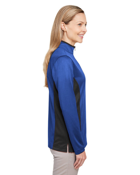 Harriton Ladies' Flash Snag Protection Plus IL Colorblock Quarter-Zip Harriton
