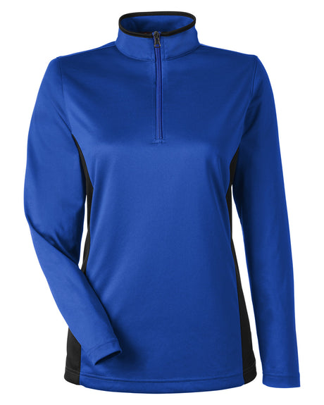 Harriton Ladies' Flash Snag Protection Plus IL Colorblock Quarter-Zip Harriton
