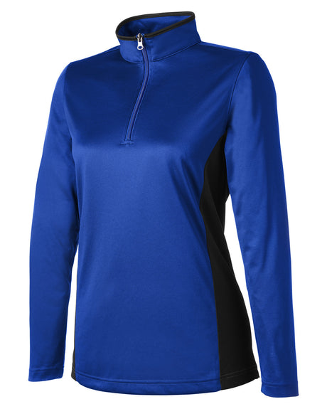Harriton Ladies' Flash Snag Protection Plus IL Colorblock Quarter-Zip Harriton