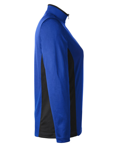 Harriton Ladies' Flash Snag Protection Plus IL Colorblock Quarter-Zip Harriton