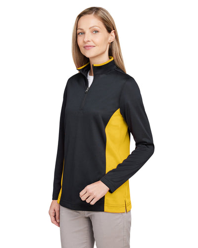 Harriton Ladies' Flash Snag Protection Plus IL Colorblock Quarter-Zip