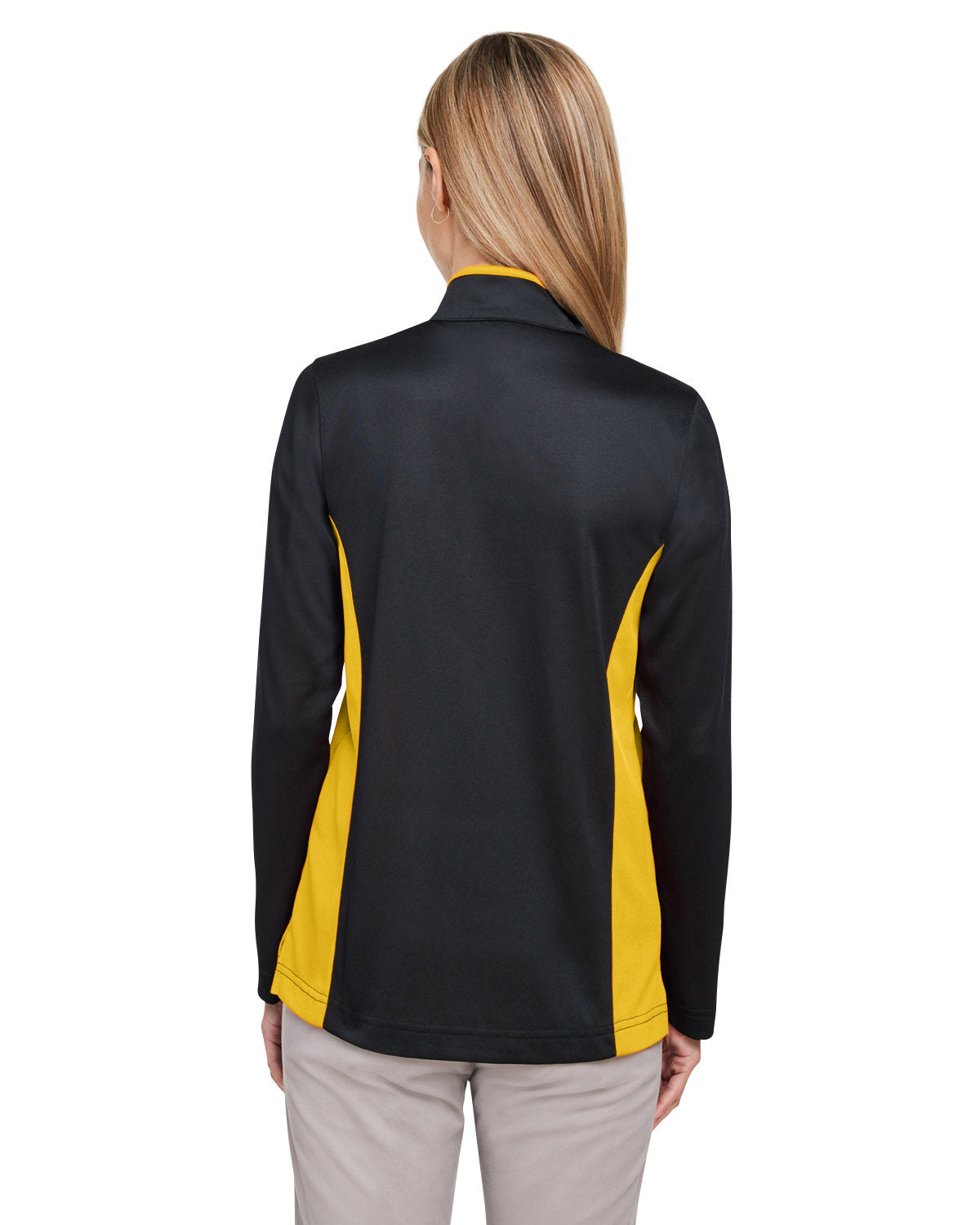 Harriton Ladies' Flash Snag Protection Plus IL Colorblock Quarter-Zip Harriton