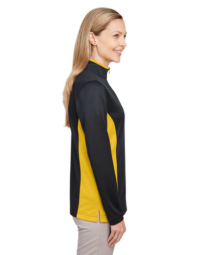 Harriton Ladies' Flash Snag Protection Plus IL Colorblock Quarter-Zip