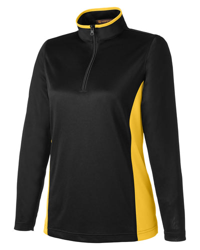 Harriton Ladies' Flash Snag Protection Plus IL Colorblock Quarter-Zip