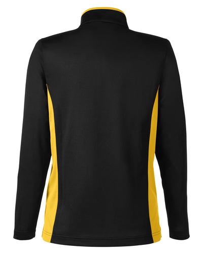 Harriton Ladies' Flash Snag Protection Plus IL Colorblock Quarter-Zip