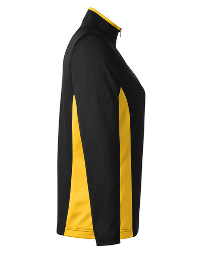 Harriton Ladies' Flash Snag Protection Plus IL Colorblock Quarter-Zip