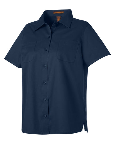 Harriton Ladies' Advantage IL Short-Sleeve Work Shirt