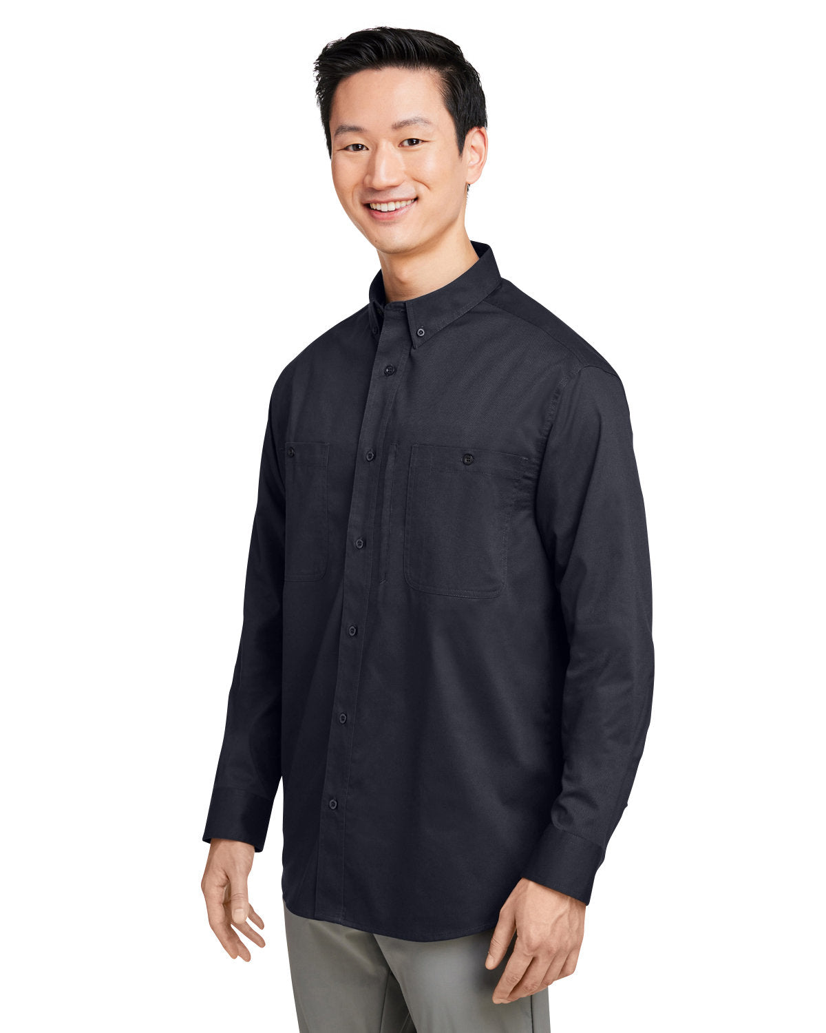 Harriton Men's Advantage IL Long-Sleeve Workshirt Mens Apparel Shirts & Tops