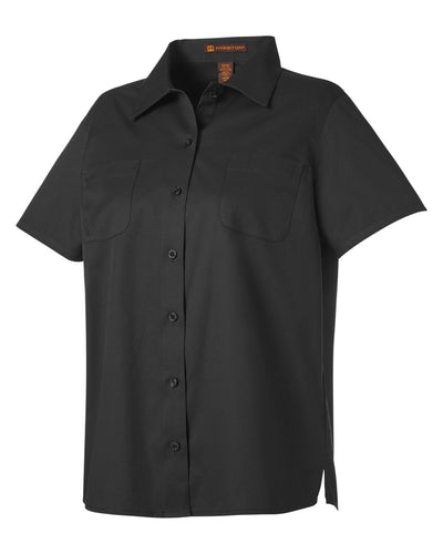 Harriton Ladies' Advantage IL Short-Sleeve Work Shirt