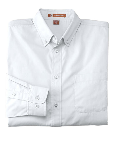 Harriton Men's Tall 3.1 oz. Essential Poplin