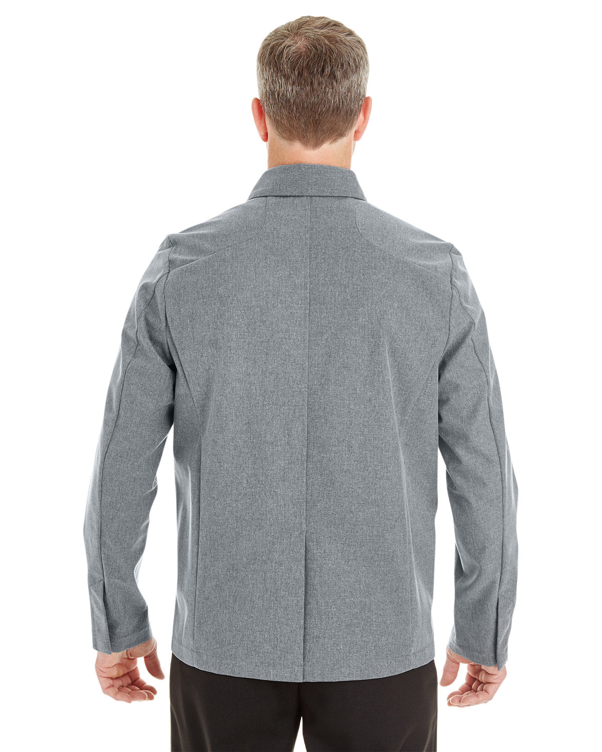 North End Men's Edge Soft Shell Jacket with Fold-Down Collar North End