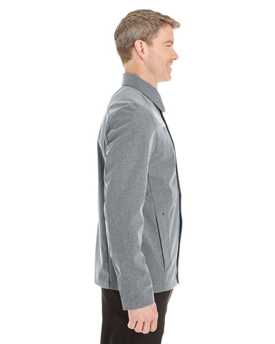 North End Men's Edge Soft Shell Jacket with Fold-Down Collar