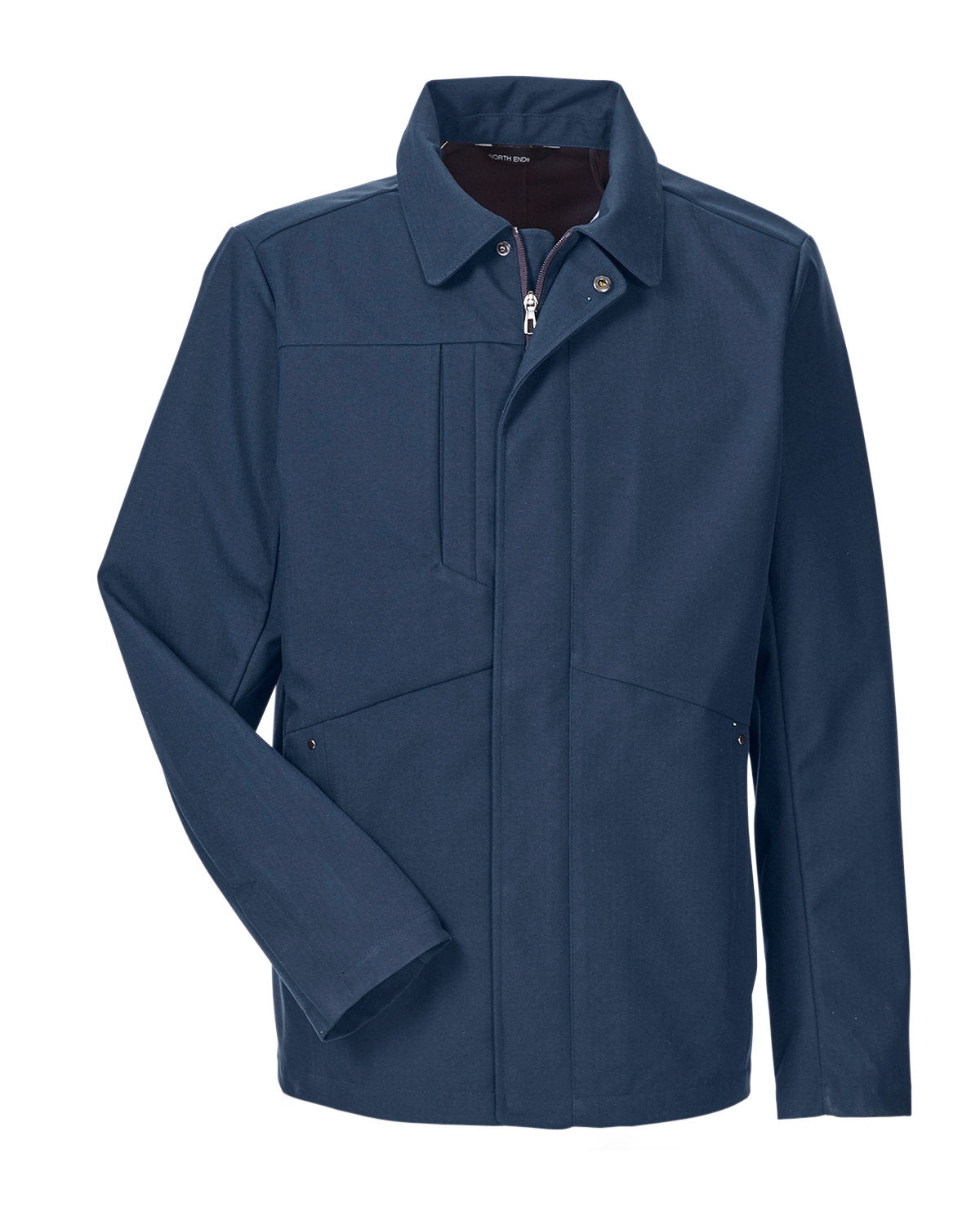 North End Men's Edge Soft Shell Jacket with Fold-Down Collar North End