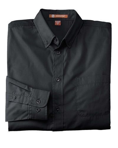 Harriton Men's Tall 3.1 oz. Essential Poplin