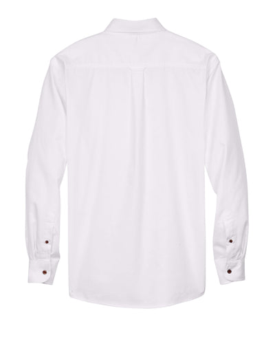 Harriton Men's Tall Easy Blend™ Long-Sleeve Twill Shirt with Stain-Release