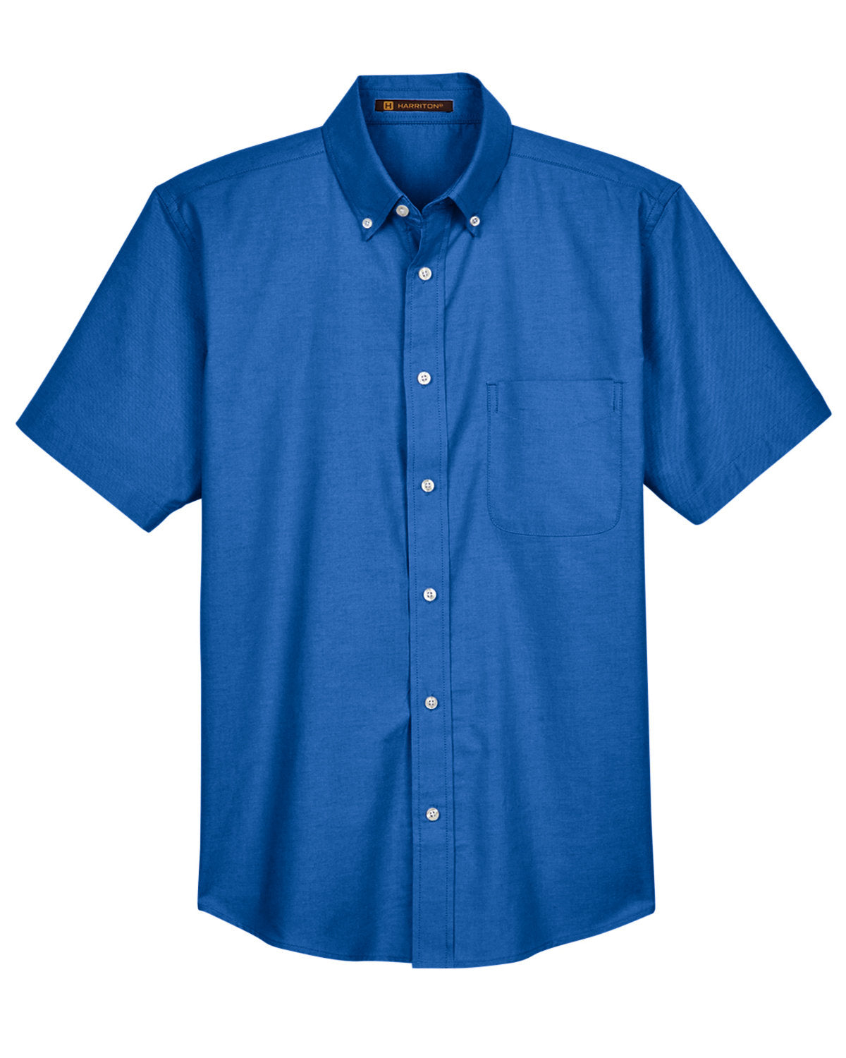 Harriton Men's Short-Sleeve Oxford with Stain-Release Harriton