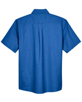 Harriton Men's Short-Sleeve Oxford with Stain-Release Harriton
