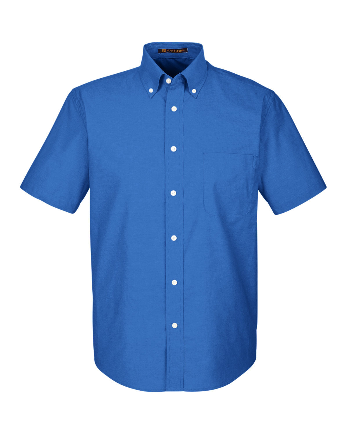 Harriton Men's Short-Sleeve Oxford with Stain-Release Harriton