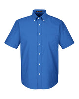 Harriton Men's Short-Sleeve Oxford with Stain-Release Harriton