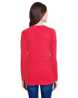 LAT Ladies' Long Sleeve Fine Jersey Lace-Up T-Shirt LAT
