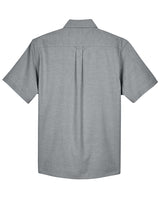Harriton Men's Short-Sleeve Oxford with Stain-Release Harriton