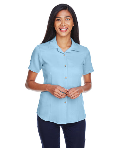 Harriton Ladies' Bahama Cord Camp Shirt
