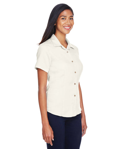 Harriton Ladies' Bahama Cord Camp Shirt