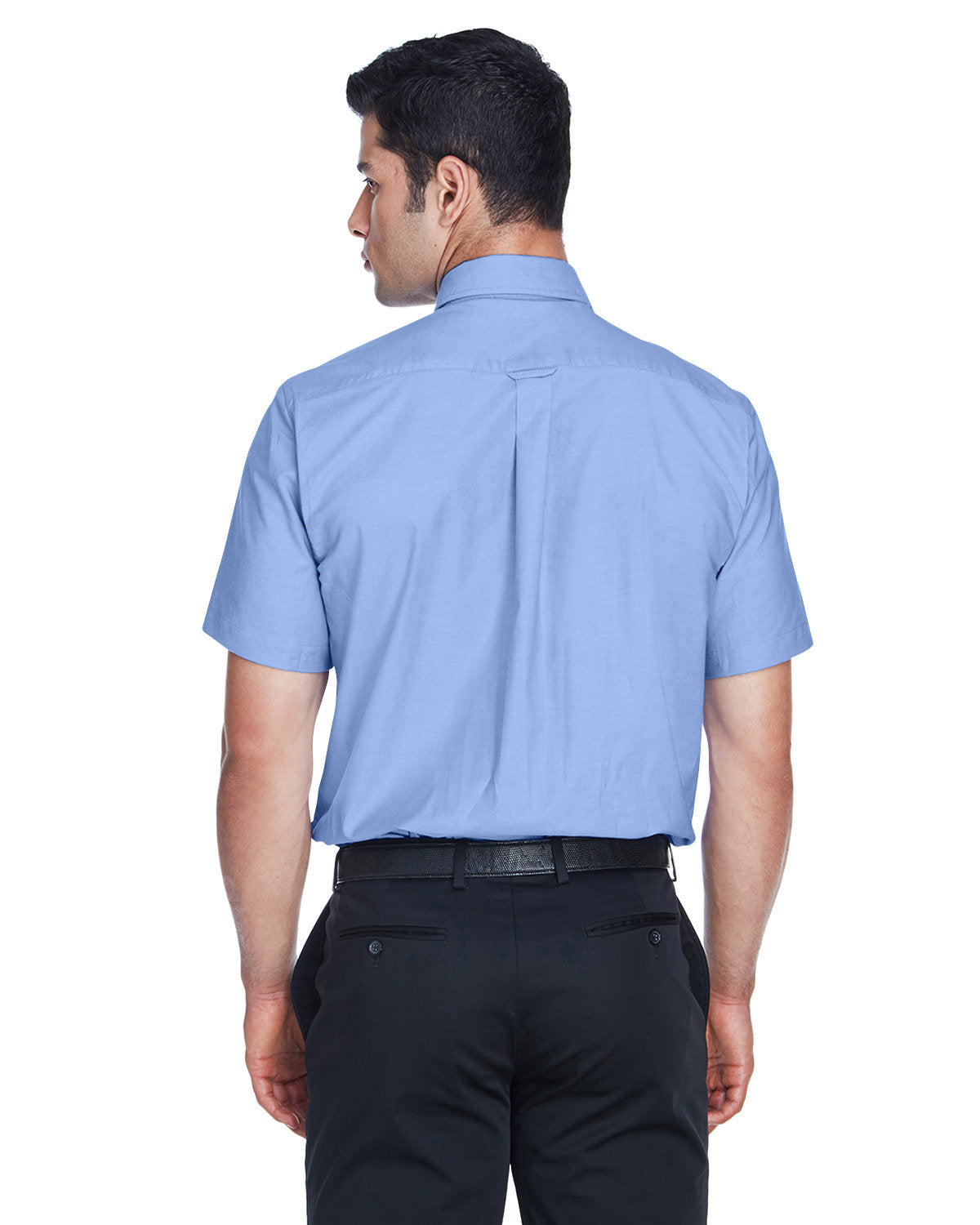 Harriton Men's Short-Sleeve Oxford with Stain-Release Harriton