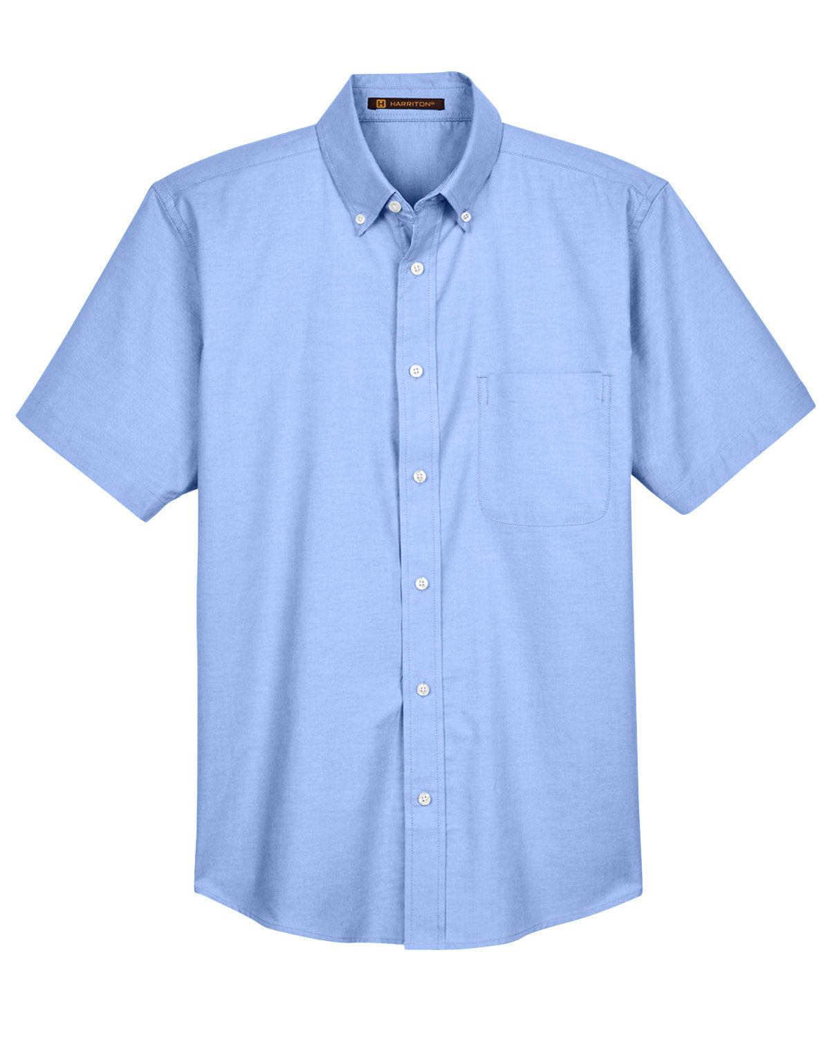 Harriton Men's Short-Sleeve Oxford with Stain-Release Harriton